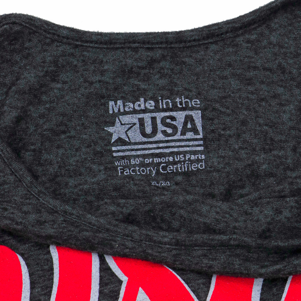 EUC Dark Gray Black USA and Stars Tank Top - Picture 4 of 4